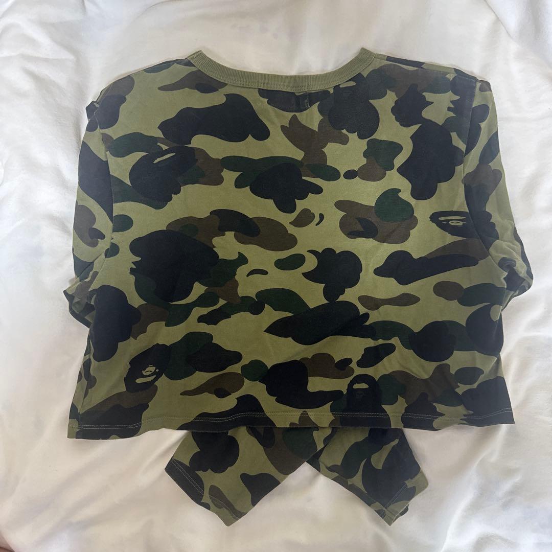 A Bathing Ape カモフラージュ クロップド丈ロンＴS