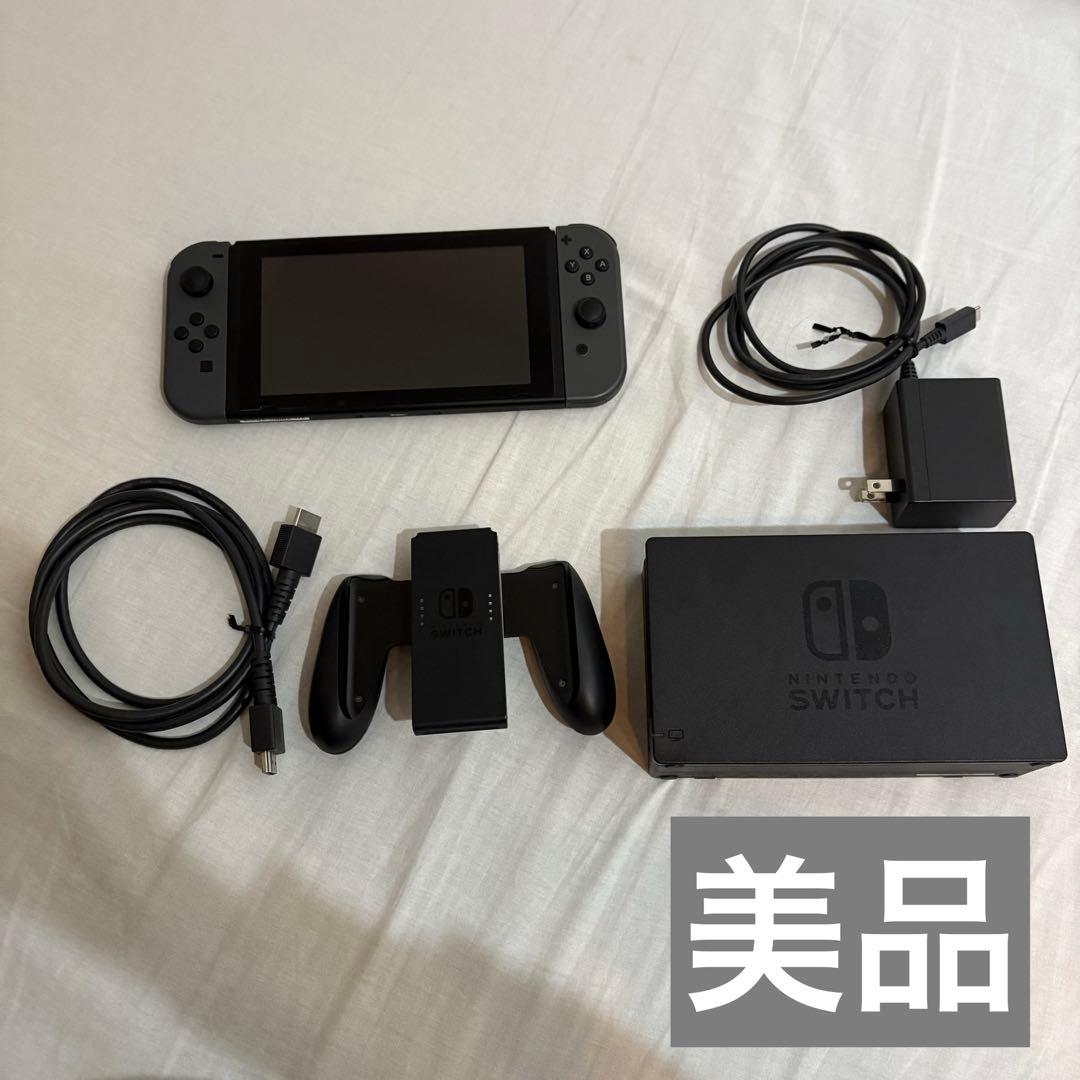 Nintendo Switch 本体 グレー Joy-Con 充電ケーブル 付き