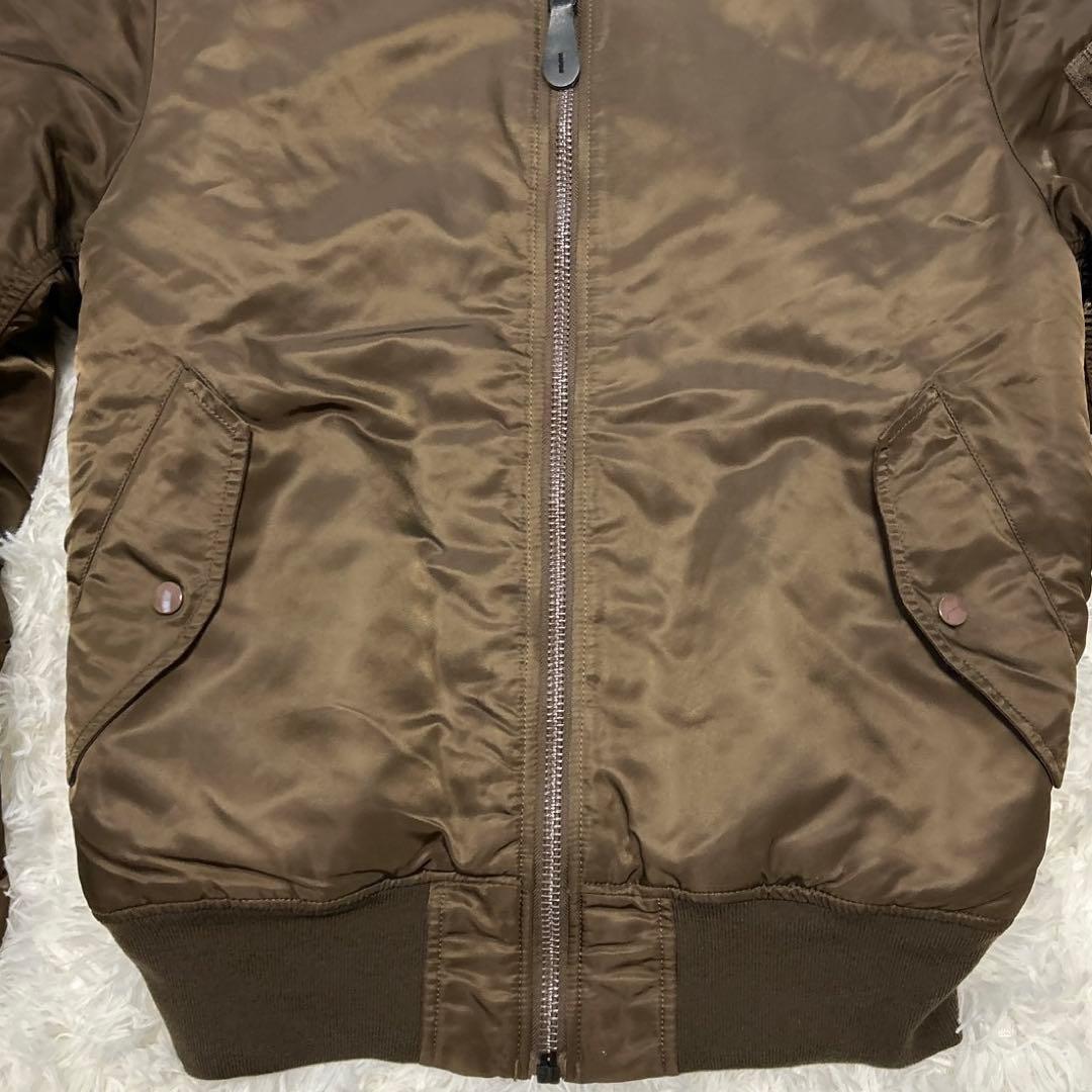 ✨希少色✨ アルファインダストリーズ MA-1 フライトジャケット ブラウン