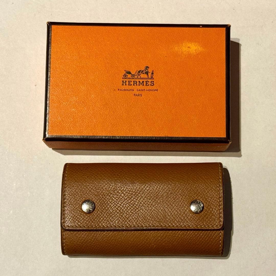 エルメス　キーケース　ブラウン　セリエ