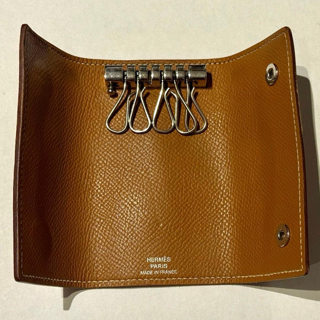 エルメス　キーケース　ブラウン　セリエ