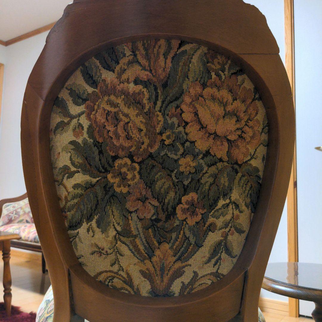 アンティーク　チェア　ゴブラン織りフランス製