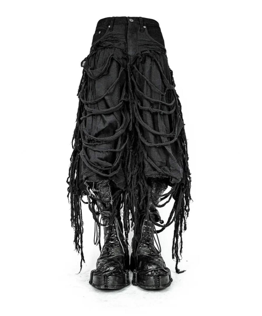 パンツ paradox BIG BAGGY REAPER SHORTS BLACK