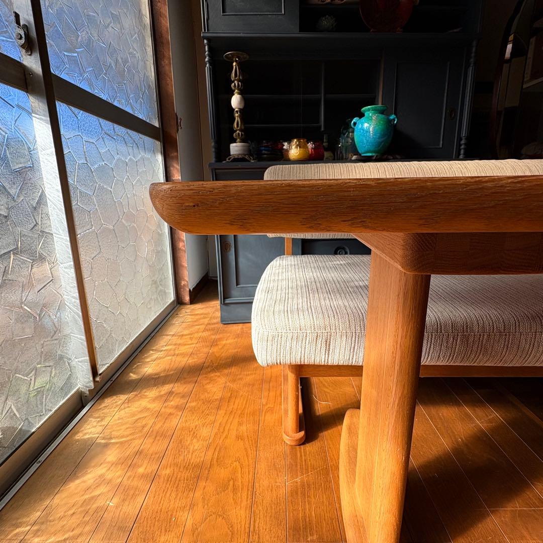 【NAGANOインテリア製・総無垢ダイニングテーブル】