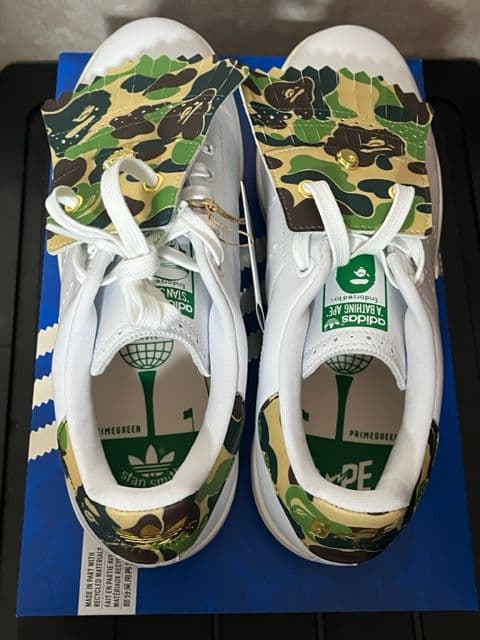 A BATHING APE×adidasスタンスミス ゴルフ