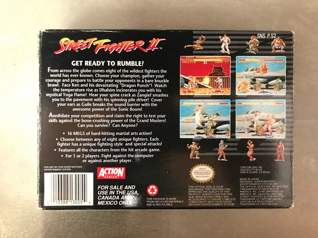北米 ストリートファイター2 スーパーファミコン　レア(箱説つき)