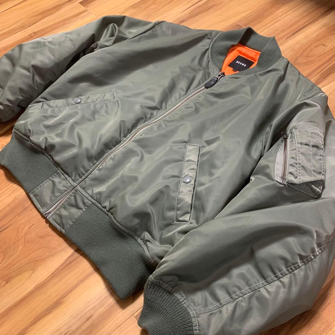 【美品】BEAMS リラックスフィット THERMOLITE(R) MA-1