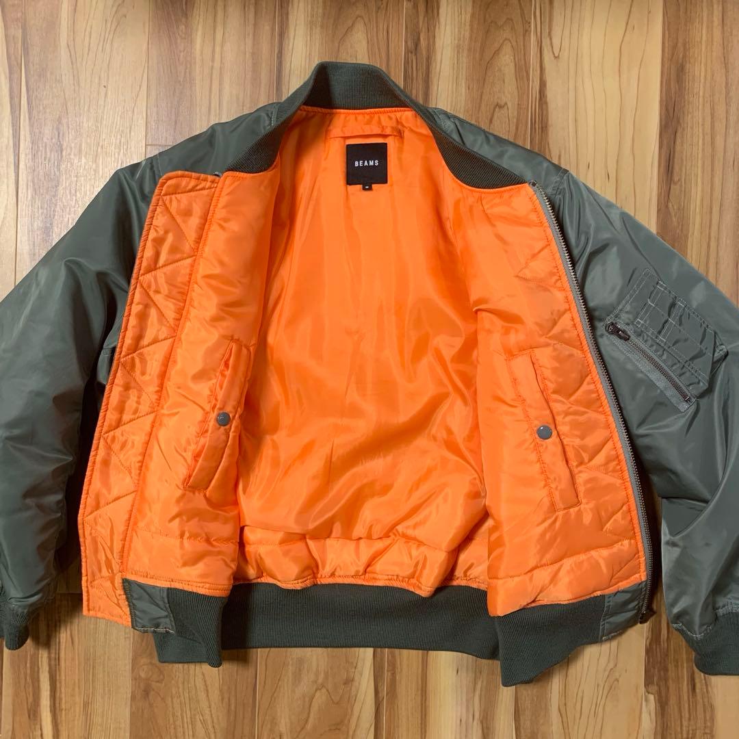 【美品】BEAMS リラックスフィット THERMOLITE(R) MA-1