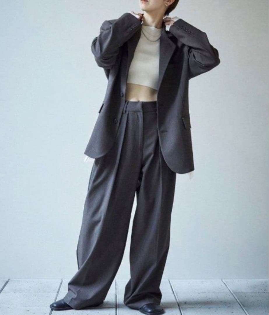 Doubletuck Smooth Trousers トゥデイフル