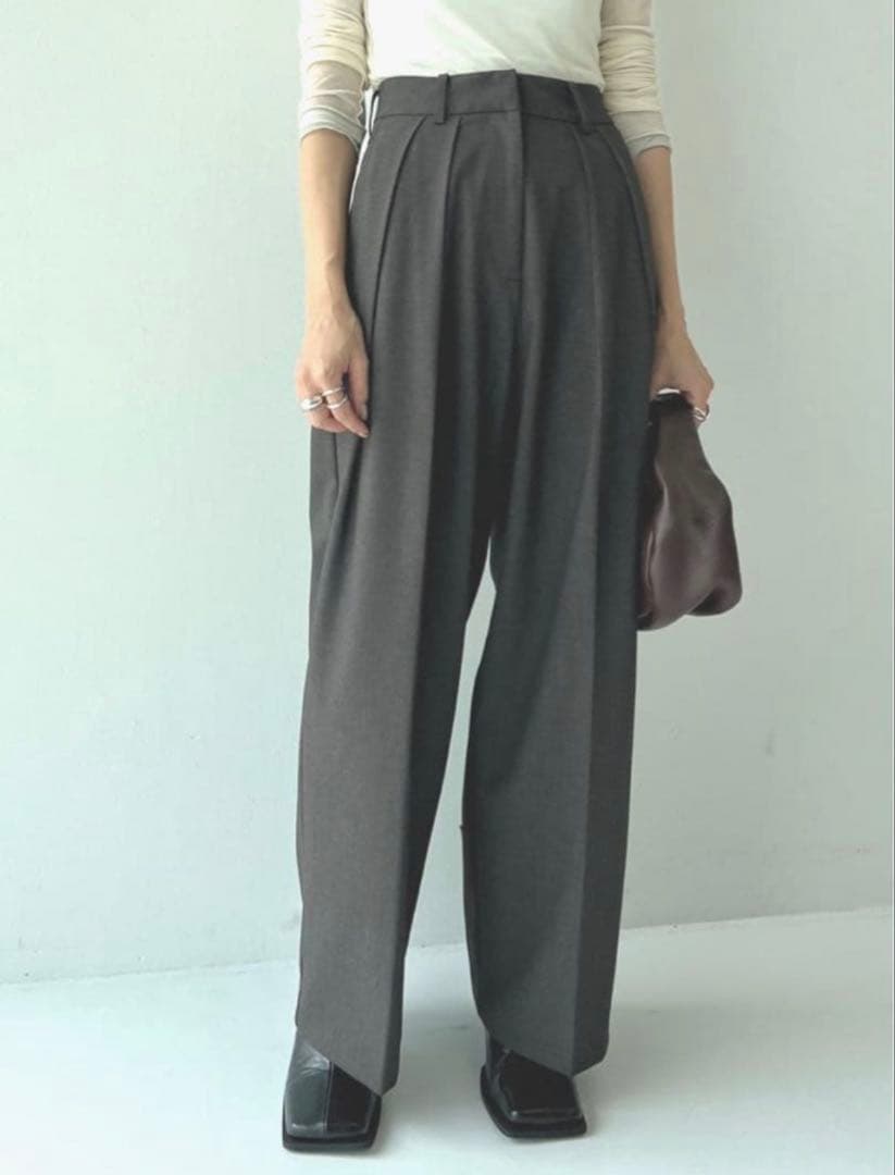 Doubletuck Smooth Trousers トゥデイフル