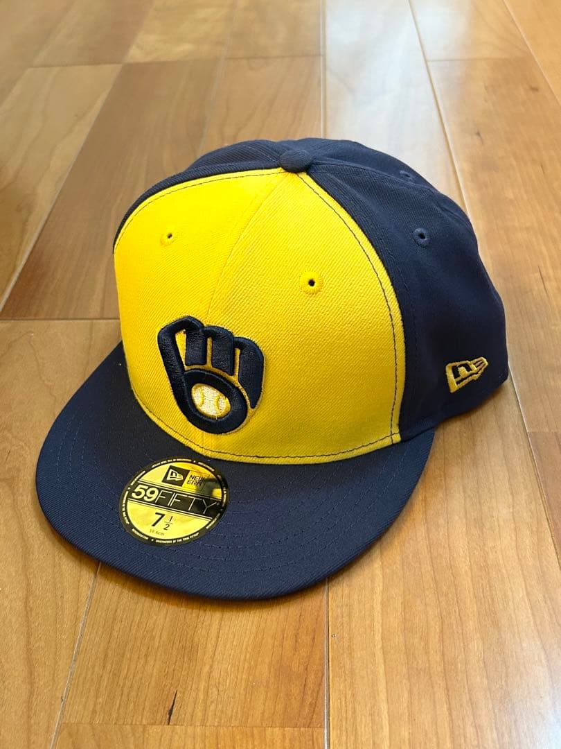 新品 ブリュワーズ2025ポストシーズン59FIFTY キャップ 7 1/2