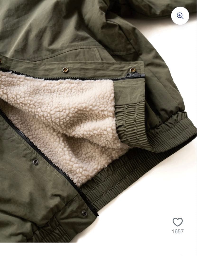 ボアミリタリージャケット B5016 bonbon