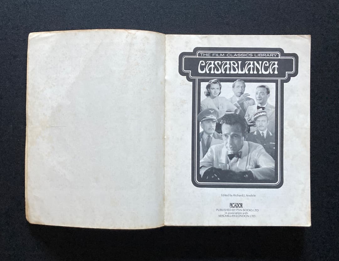 No.564『（英文）映画カサブランカ 全シーン』