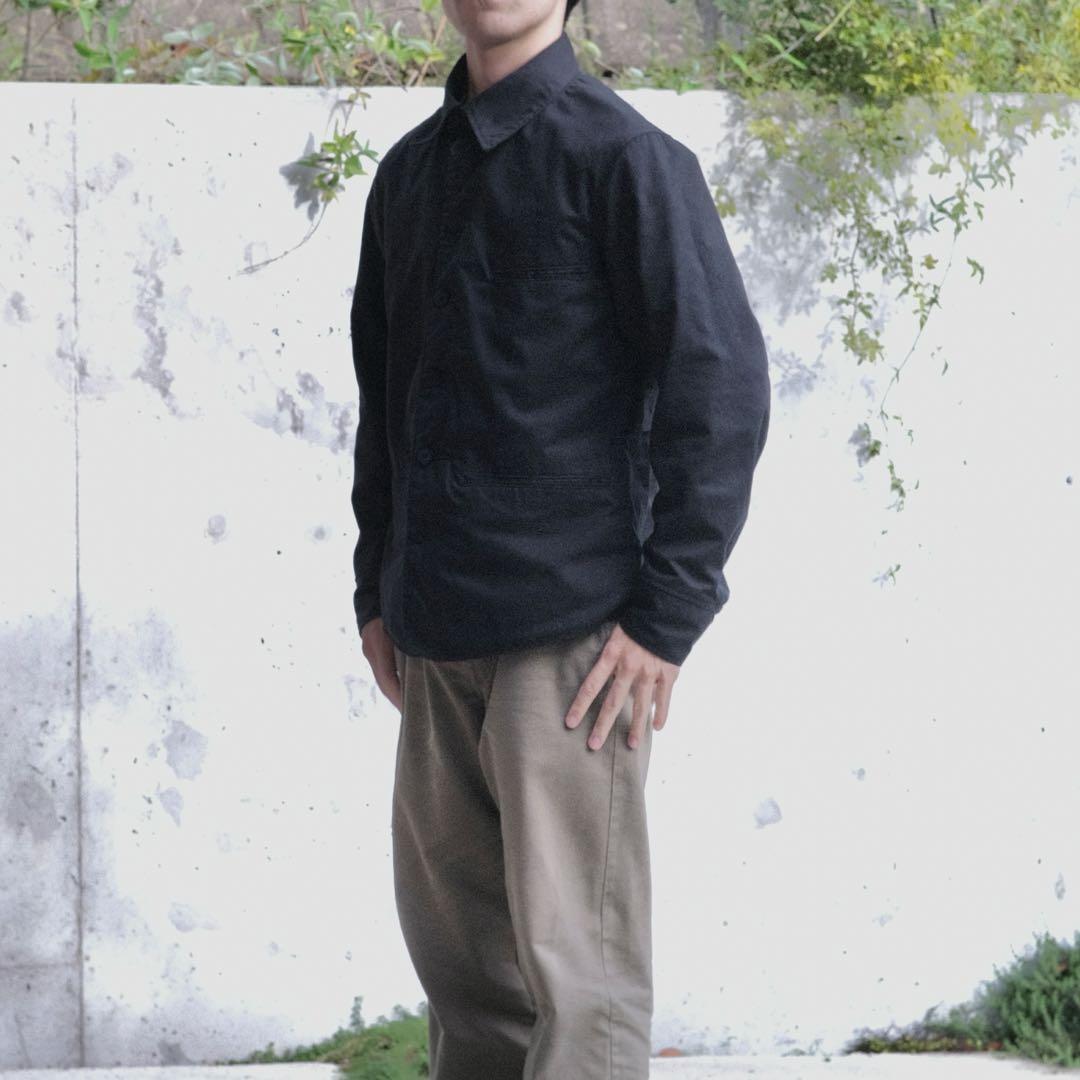 【希少】 モールスキンジャケット ブラック デッドストック