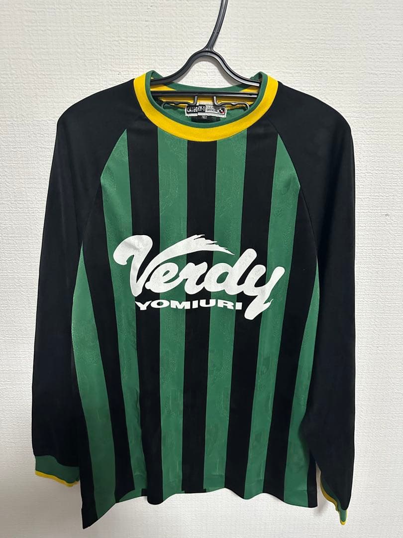 希少 読売ヴェルディ川崎 サッカー長袖ユニフォームシャツ Jリーグ