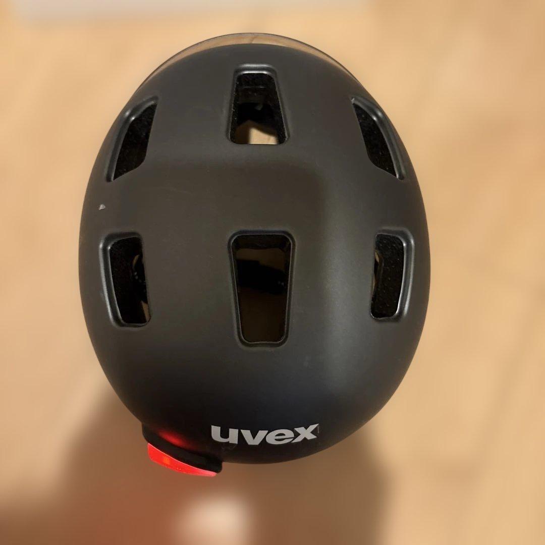 ガジュマル ウベックス自転車ヘルメット バイザLEDライト58-61 cm