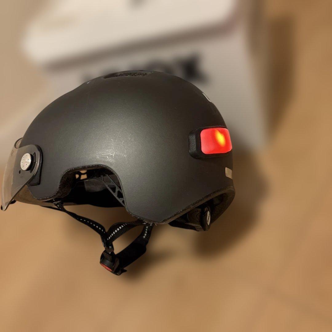 ガジュマル ウベックス自転車ヘルメット バイザLEDライト58-61 cm