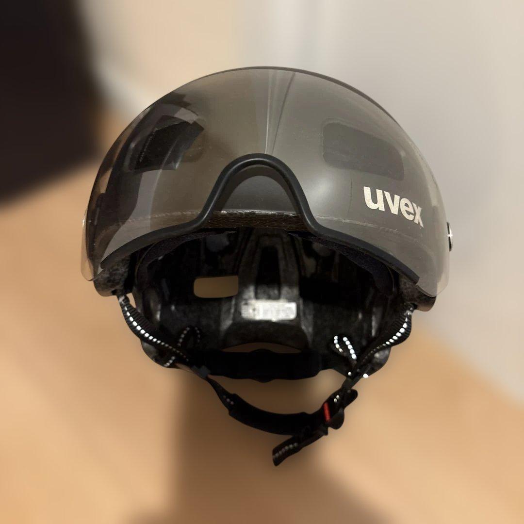 ガジュマル ウベックス自転車ヘルメット バイザLEDライト58-61 cm