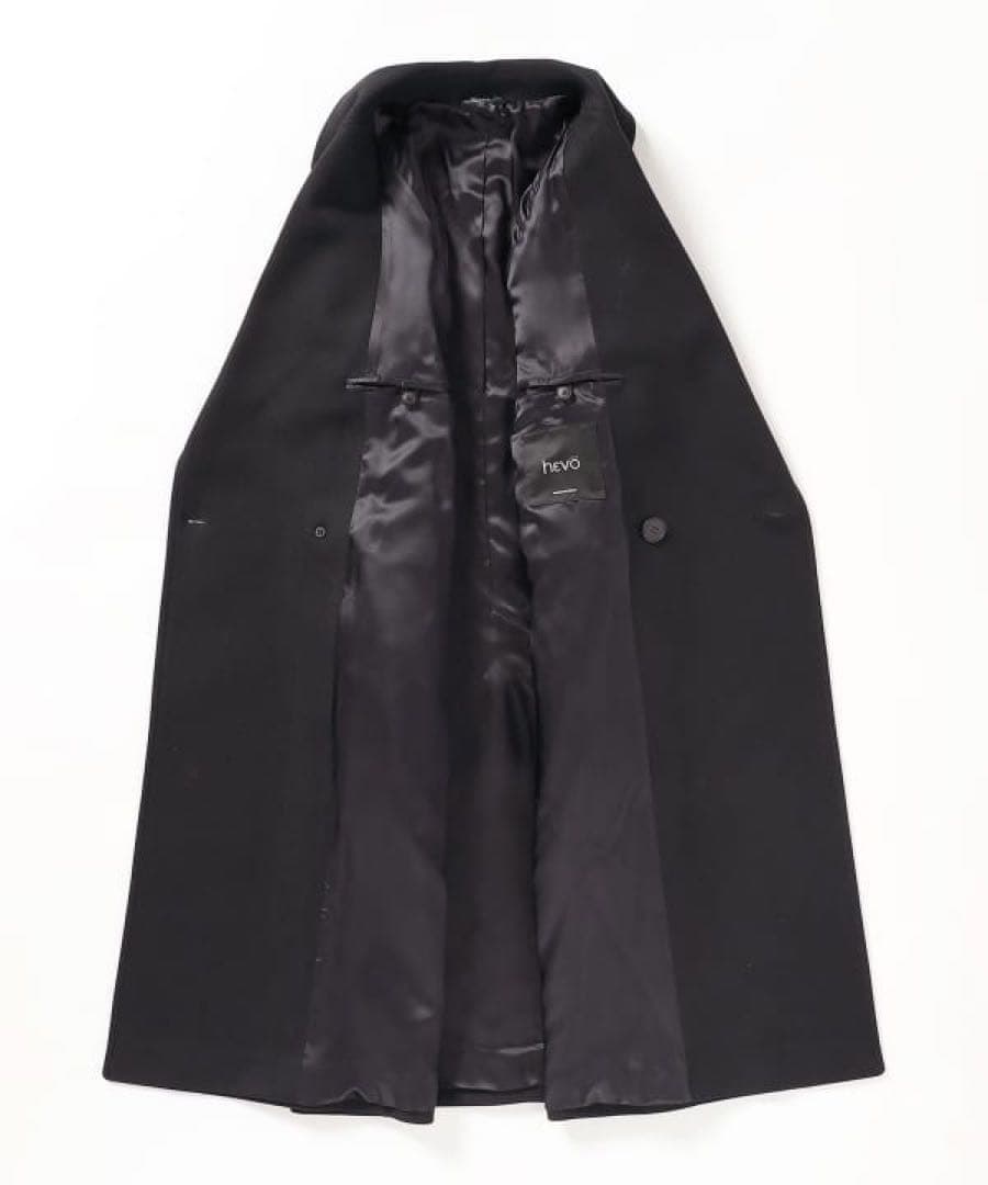 hevo×BEAMS別注 BRINDISI チェスターコート black 46