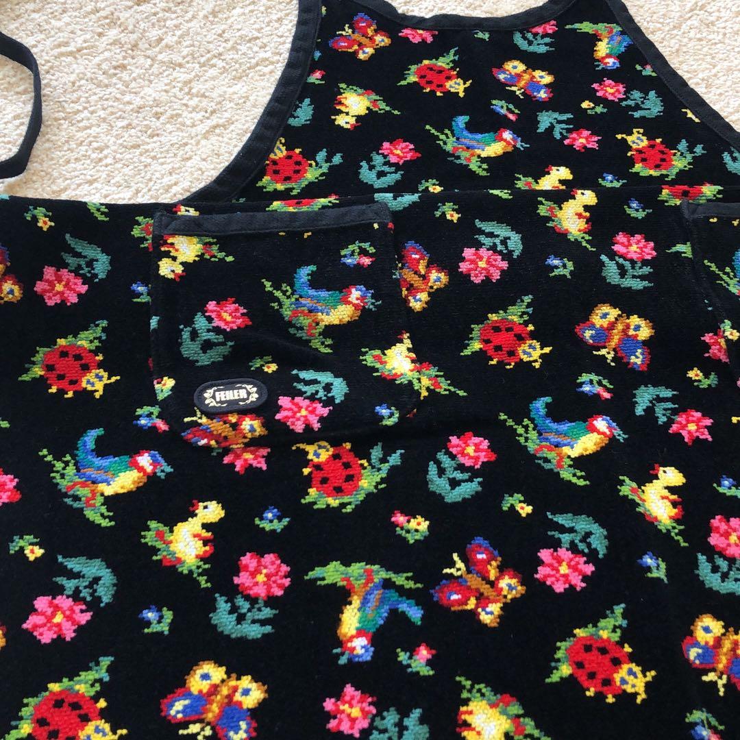 フェイラー　ハイジ　エプロン　ブラック