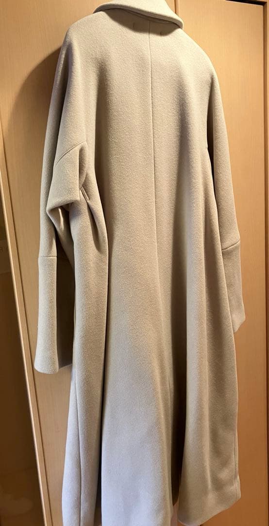 未使用タグ付き◎スズキタカユキ テーラーカラーコート アイスグレー ユニセックス