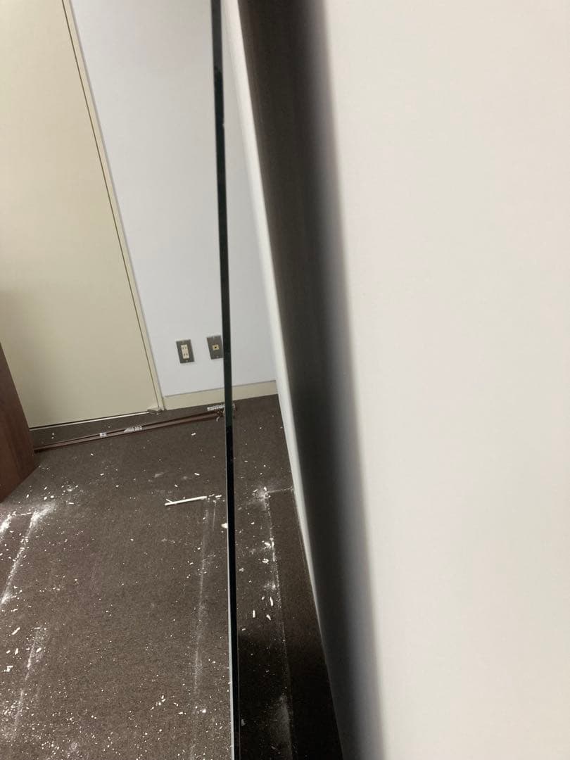 全身鏡 縦180×横100×厚さ5mm 取り付け金具付き