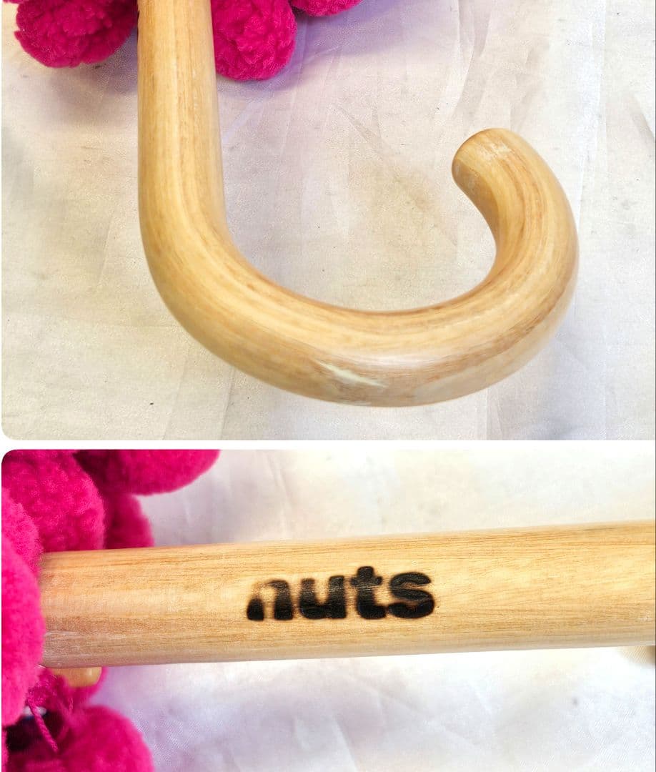 希少　nuts　ナッツ　長傘　日傘　ポップ　カラフル　レトロ　ヴィンテージ