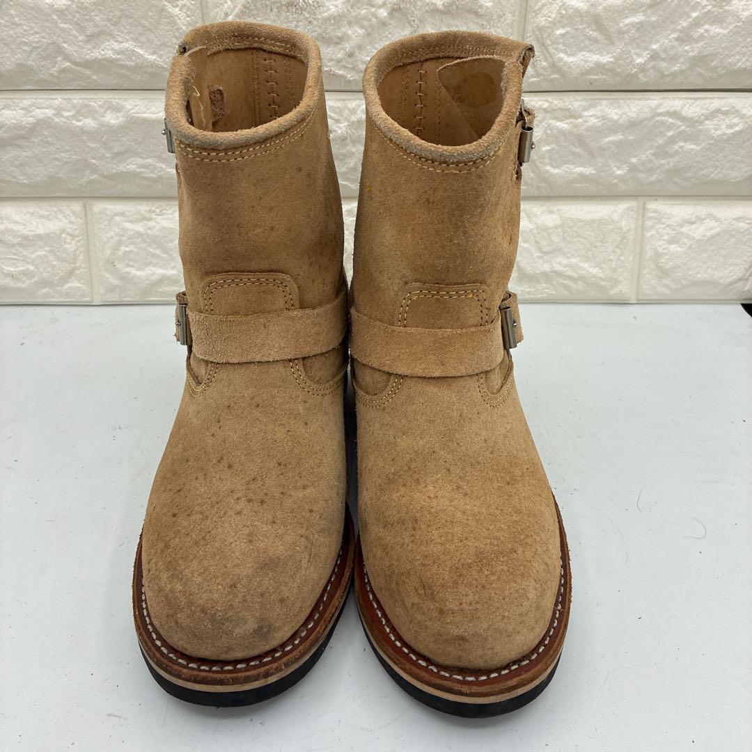 【良品】ホーキンス エンジニアブーツ GT 4021 US7 ベージュ ベルト