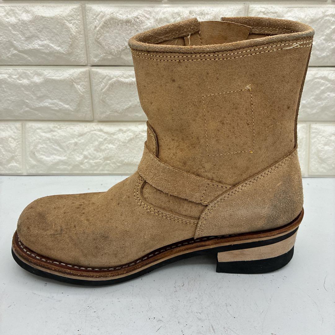 【良品】ホーキンス エンジニアブーツ GT 4021 US7 ベージュ ベルト