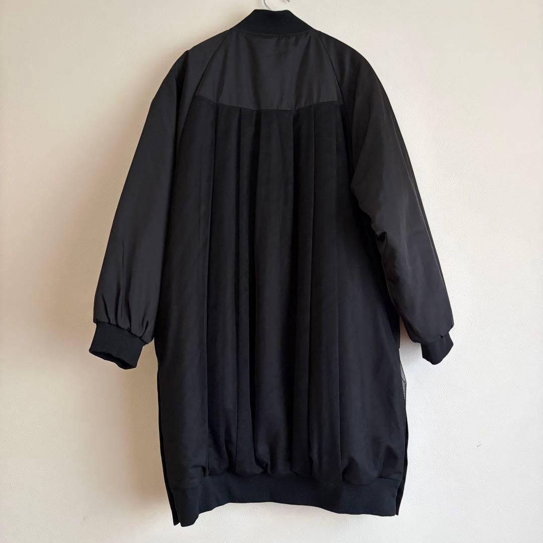 ScoLar スカラー 蝶花刺繍チュール重ねブルゾン ブラック 完売品