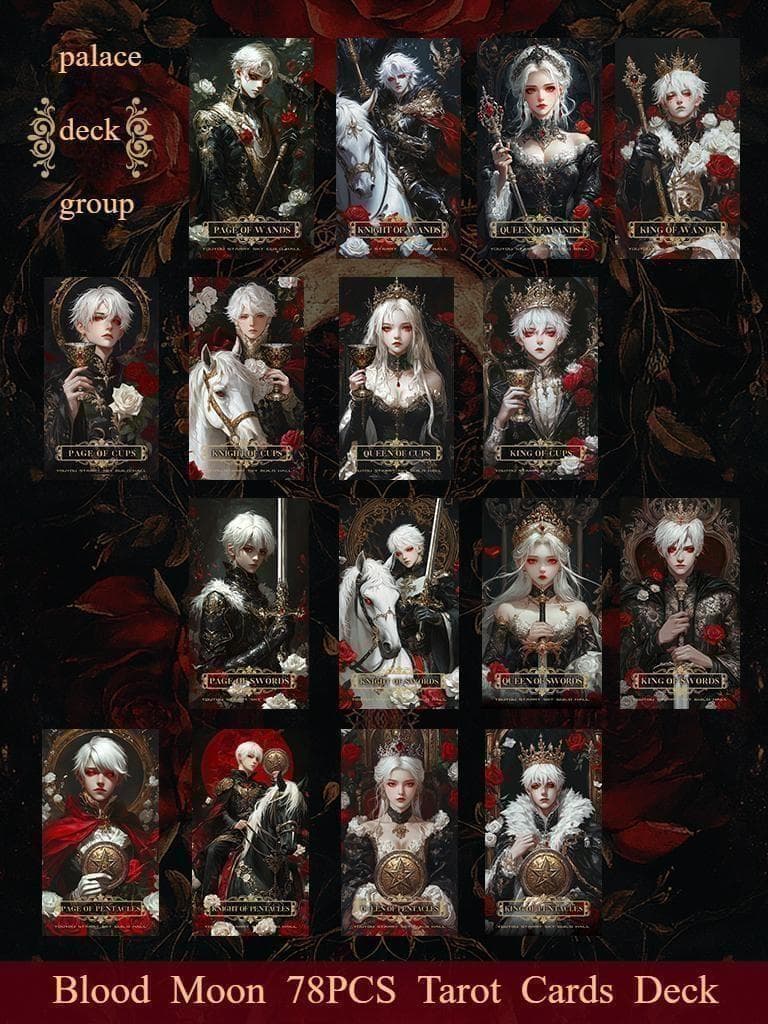 【正規品タロットカード】美麗✨海外インディーズ✨黒×赤×白のゴシックな世界観