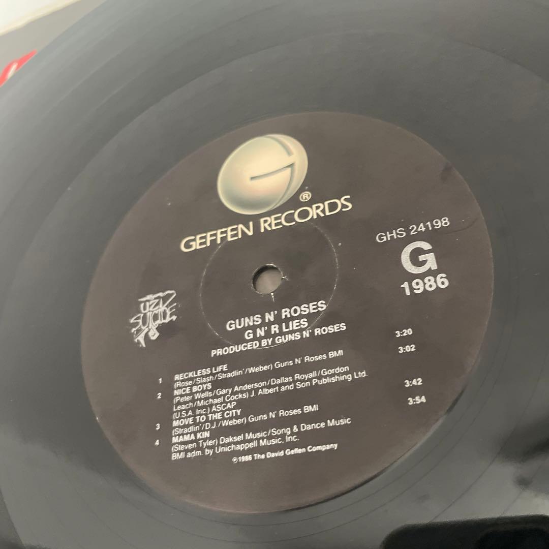 Guns N' Roses G N' R Lies レコード　LP