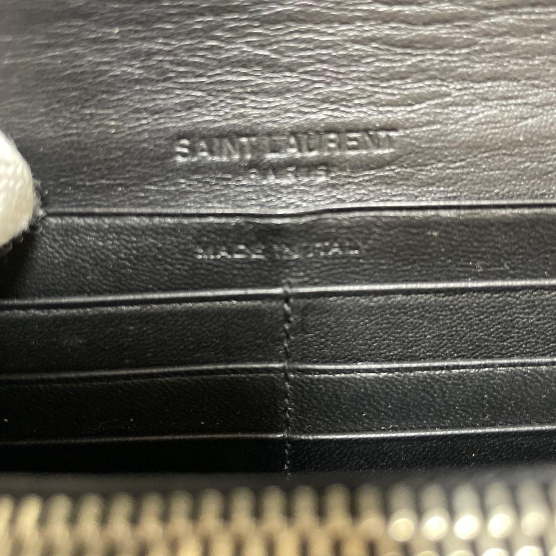SAINT LAURENT　サンローラン　長財布　ブラック　クロコ　極美品‼️