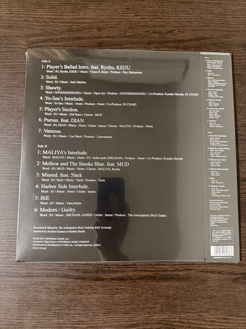 IO Player's Ballad. レコード　kandytown