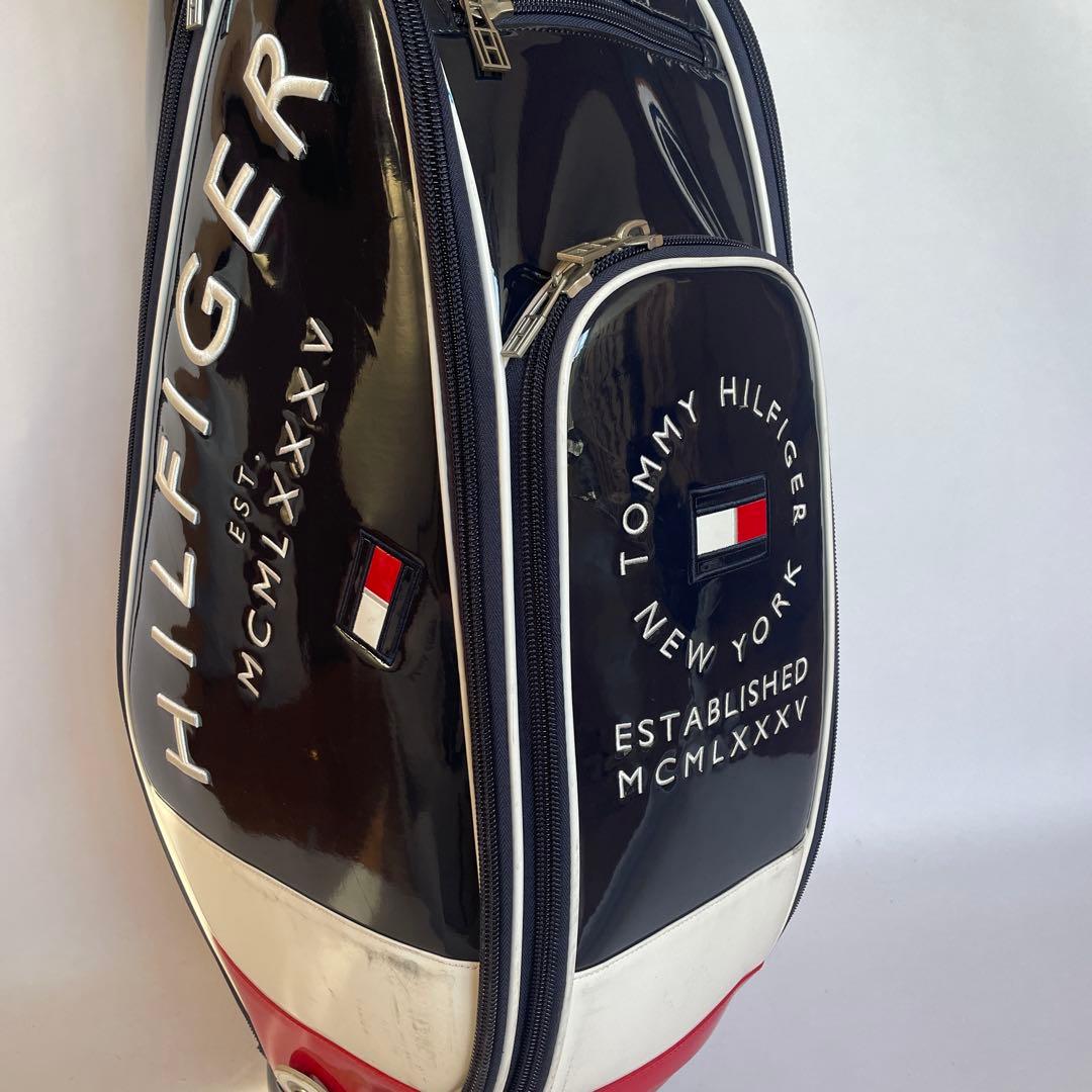 トミーヒルフィガー　ゴルフバッグ　ネイビー　THMG2FC2