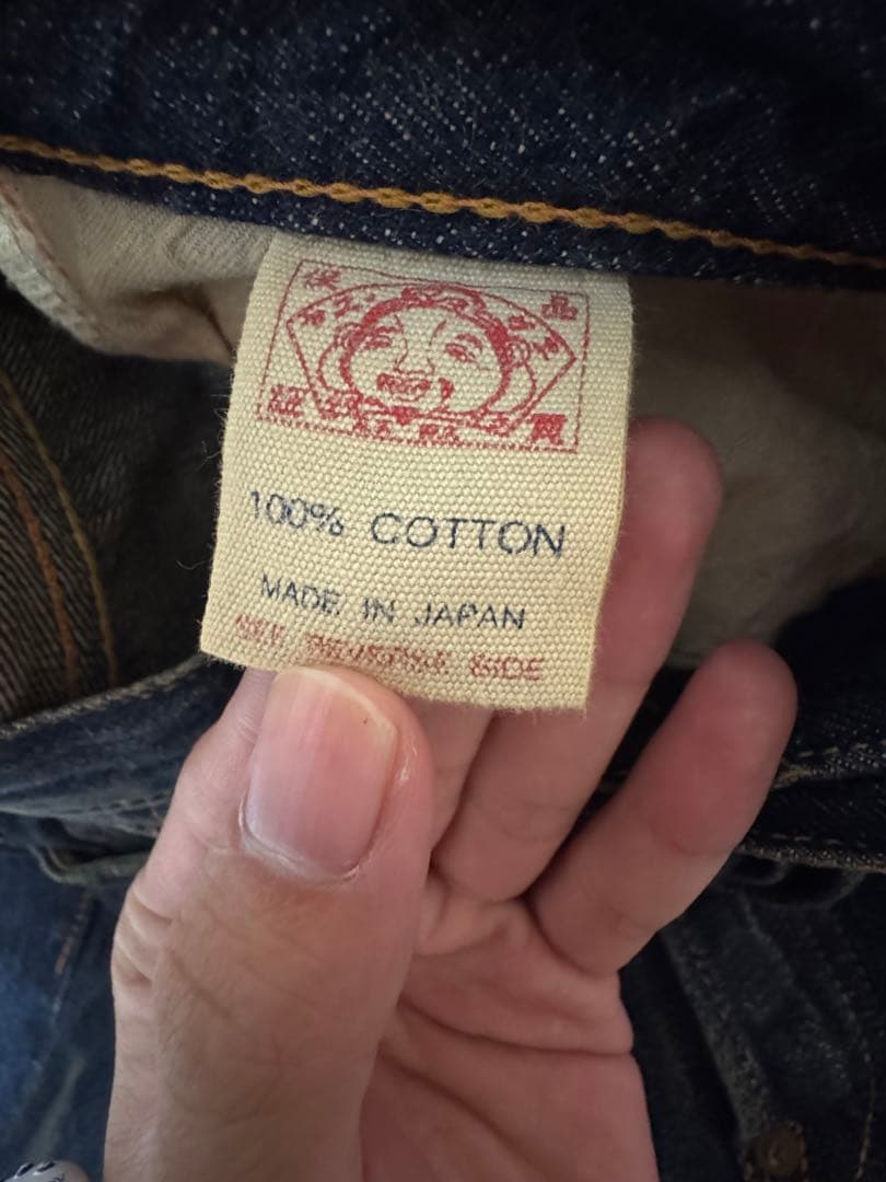 エビス　ピンク　デニムショートパンツ　ビックカモメ