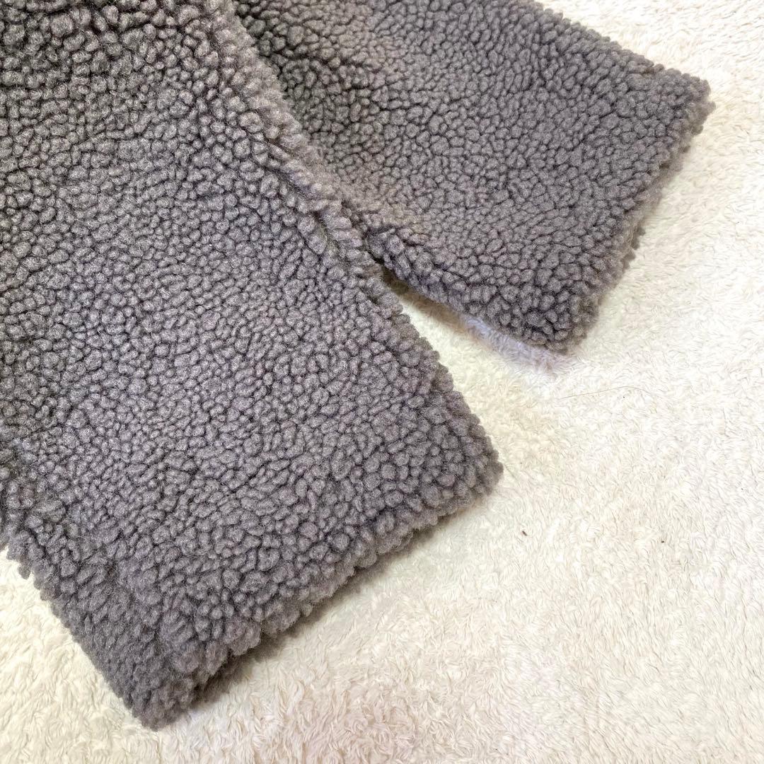 ZARA✨極美品 即完売品✨ ダブル テディベアコート ボア グレー ロング S