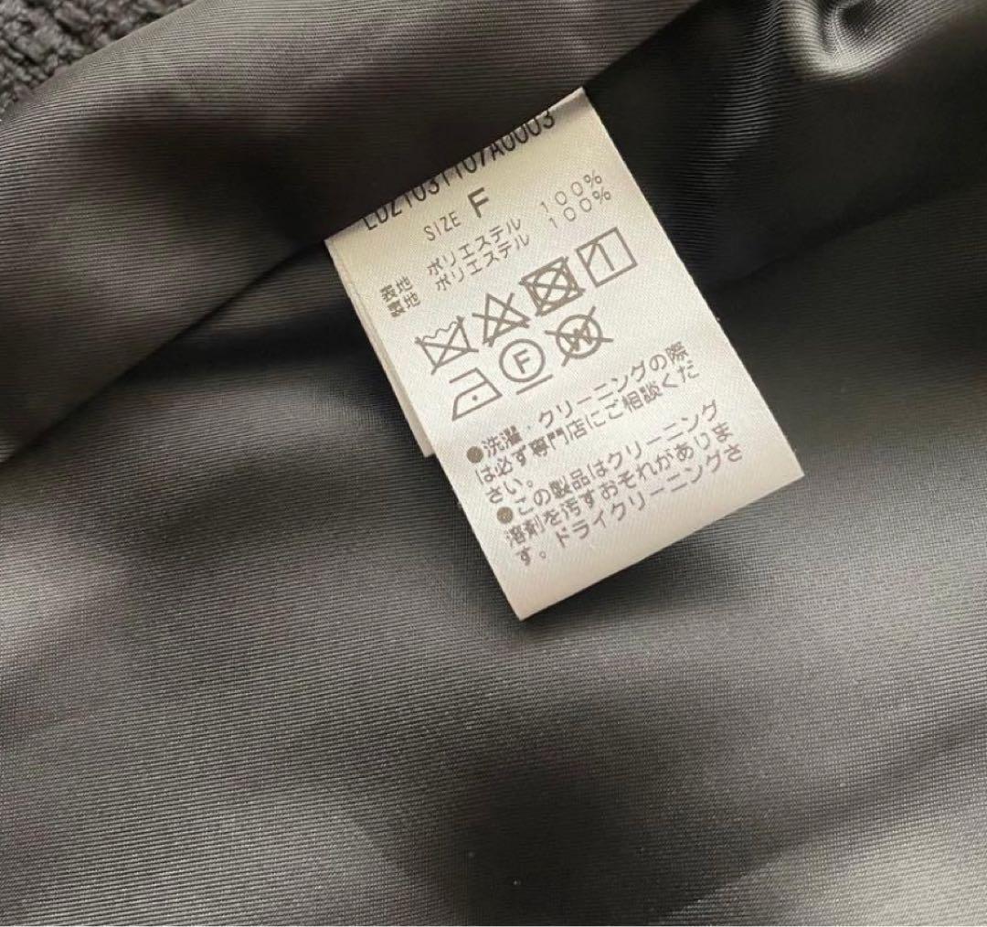 ツイードショートジャケット　ブラック　ラウンジドレス　金ボタン　長袖