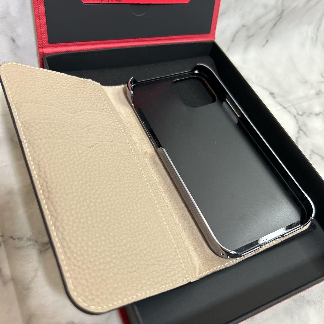 【限定カラー】ボナベンチュラ iPhone12/12Pro 手帳型 バイカラー