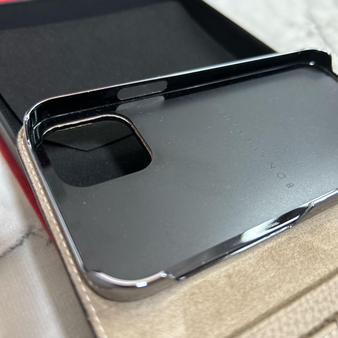 【限定カラー】ボナベンチュラ iPhone12/12Pro 手帳型 バイカラー