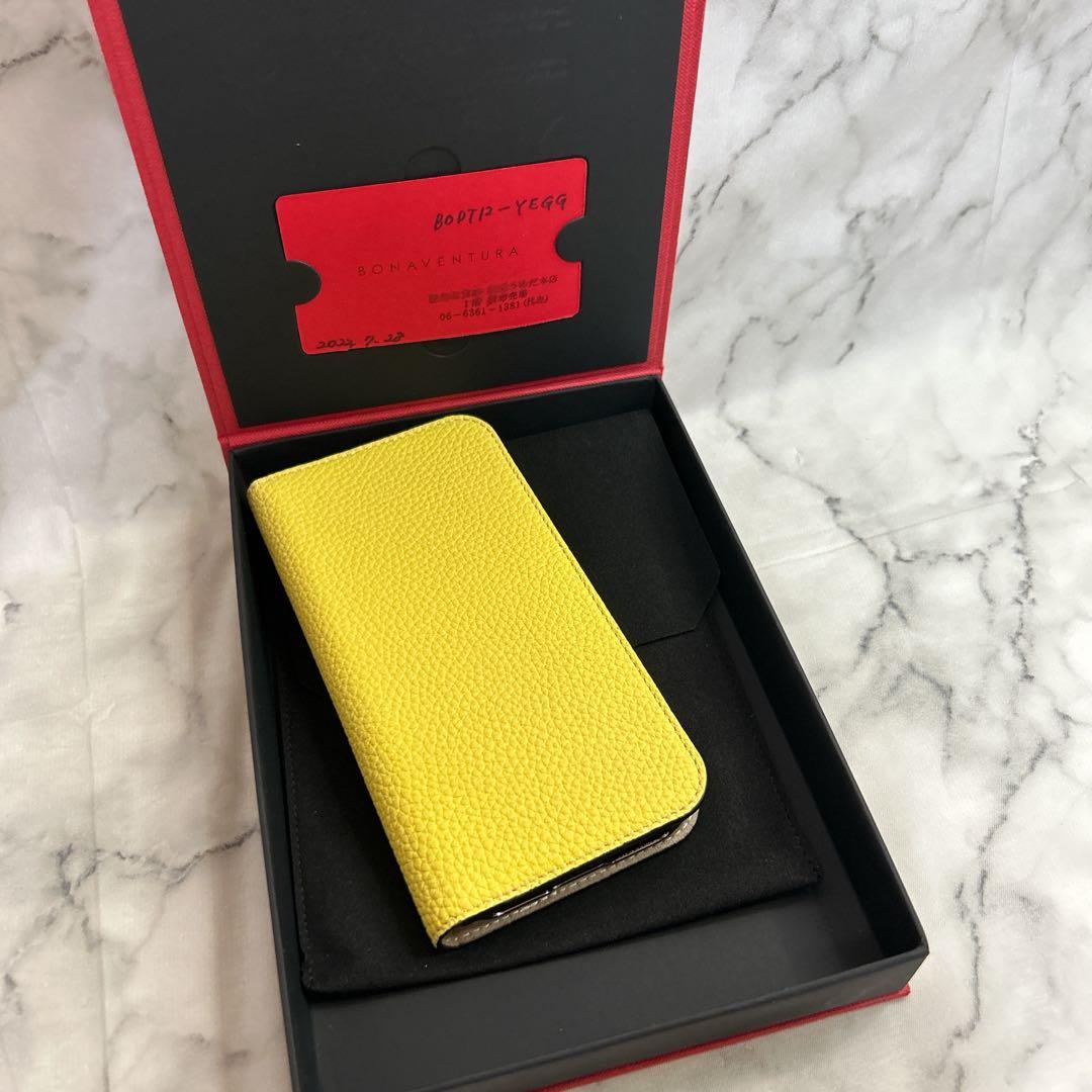 【限定カラー】ボナベンチュラ iPhone12/12Pro 手帳型 バイカラー