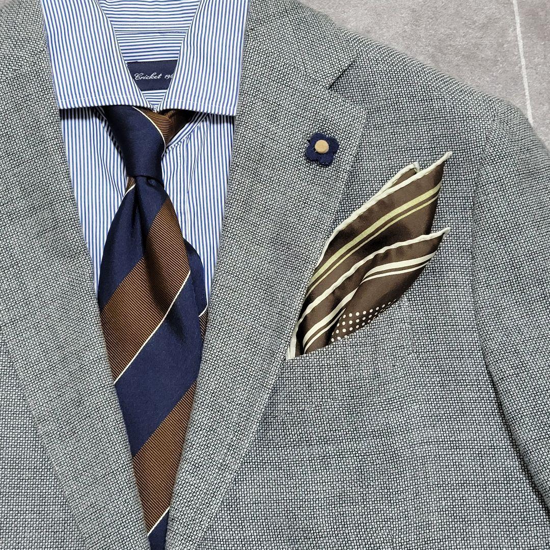 ★Kee様 LARDINI 超高級 春夏 リネン 麻 テーラードジャケット