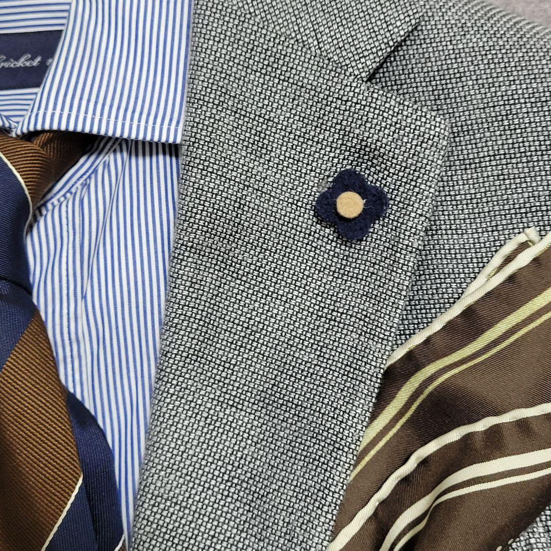 ★Kee様 LARDINI 超高級 春夏 リネン 麻 テーラードジャケット