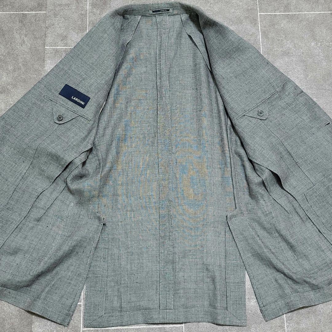 ★Kee様 LARDINI 超高級 春夏 リネン 麻 テーラードジャケット