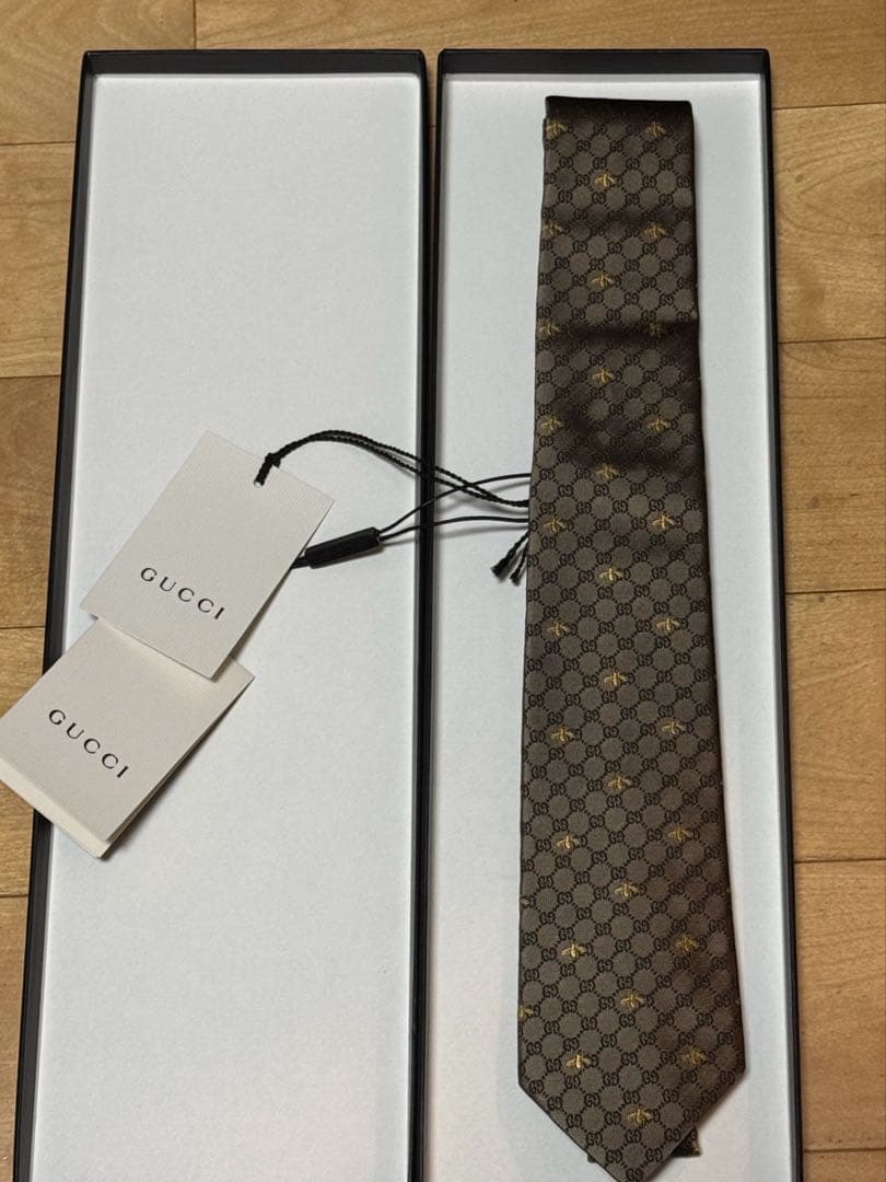 GUCCI ブラウン ネクタイ