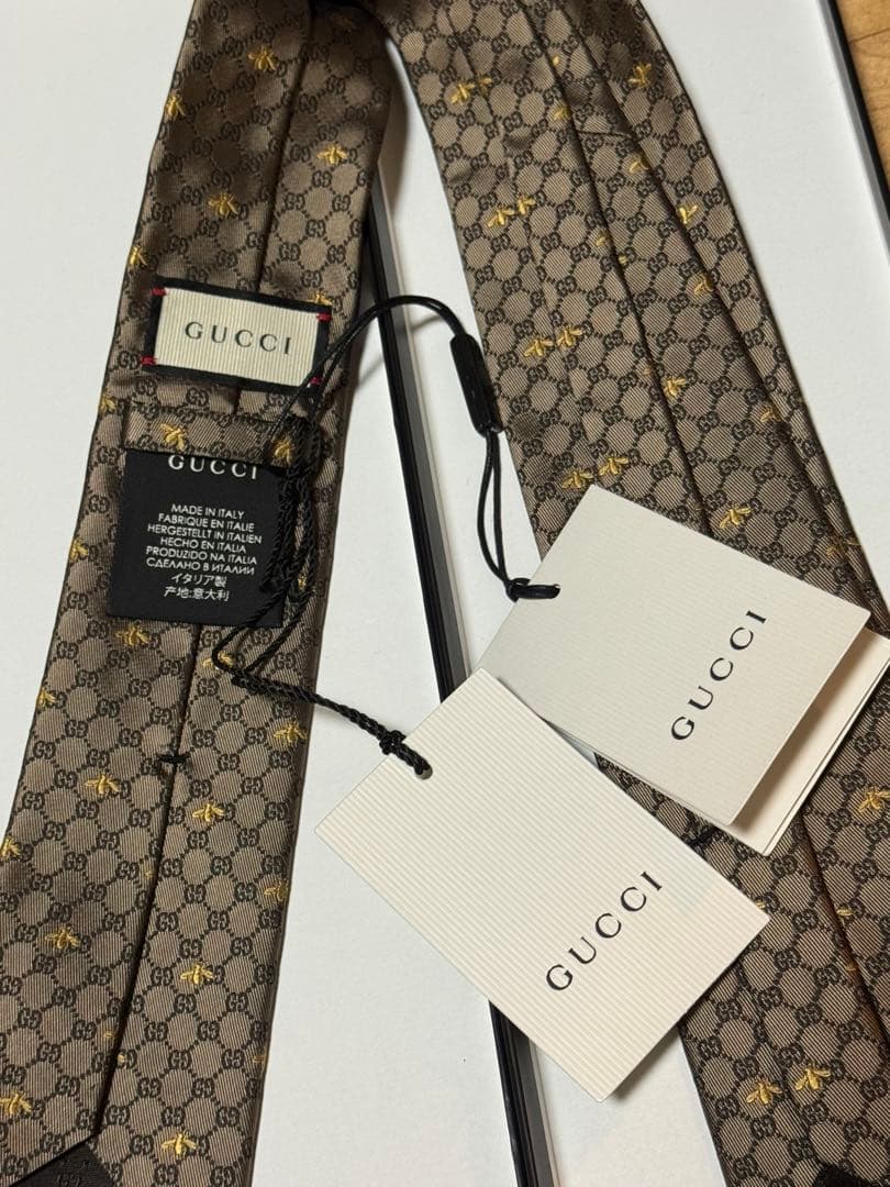 GUCCI ブラウン ネクタイ
