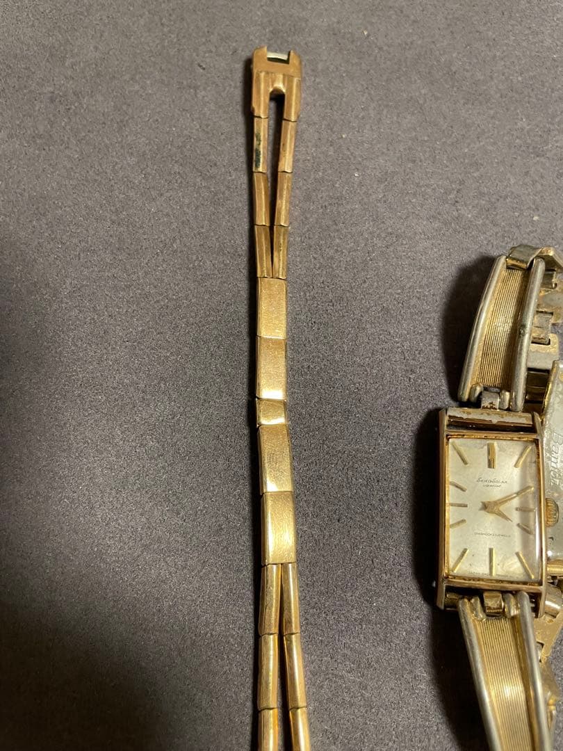 【激レア廃盤品】SEIKO 14K MT GFレディース　GF 換えベルト18K