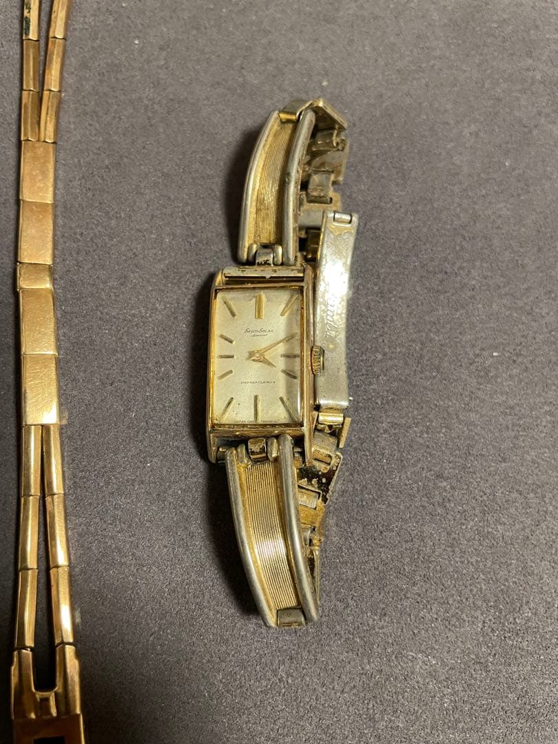 【激レア廃盤品】SEIKO 14K MT GFレディース　GF 換えベルト18K
