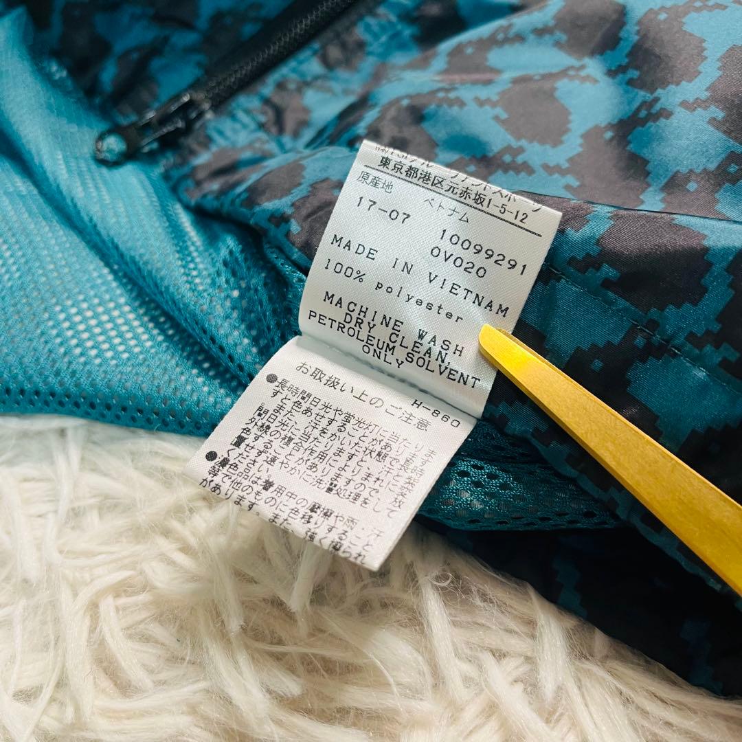 JACK BUNNY!! ラビット総柄千鳥 ナイロンジャケット 刺繍ロゴ 5 緑