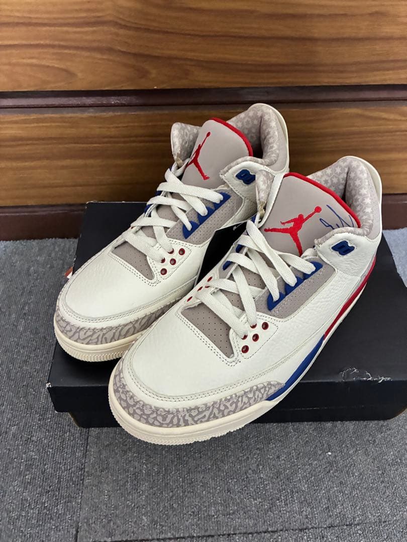 ナイキ　エア　ジョーダン3 ナショナル　フライト　レッド　ブルー　コービー